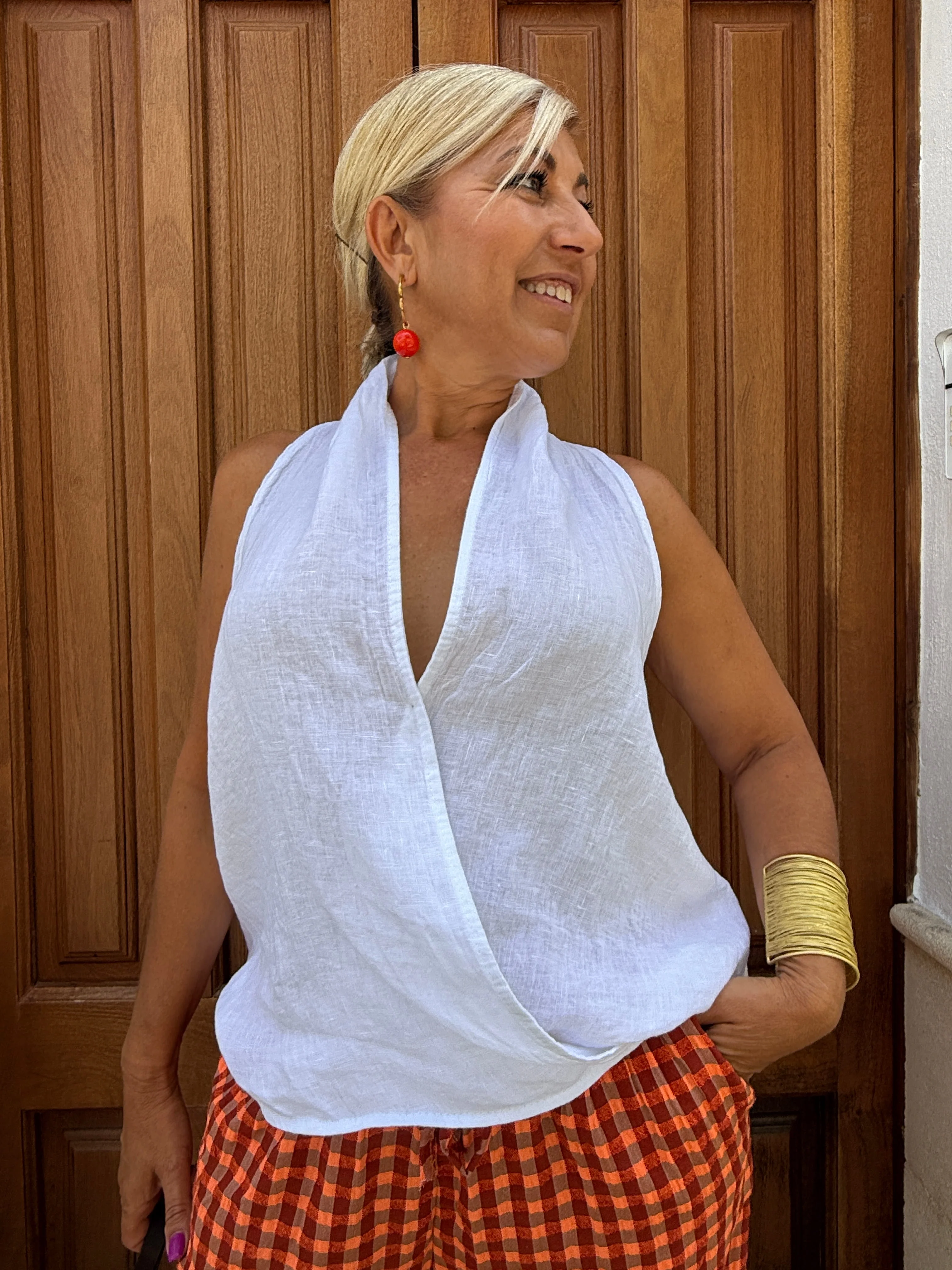 BLUSA LINO CRUZADA - Image 3