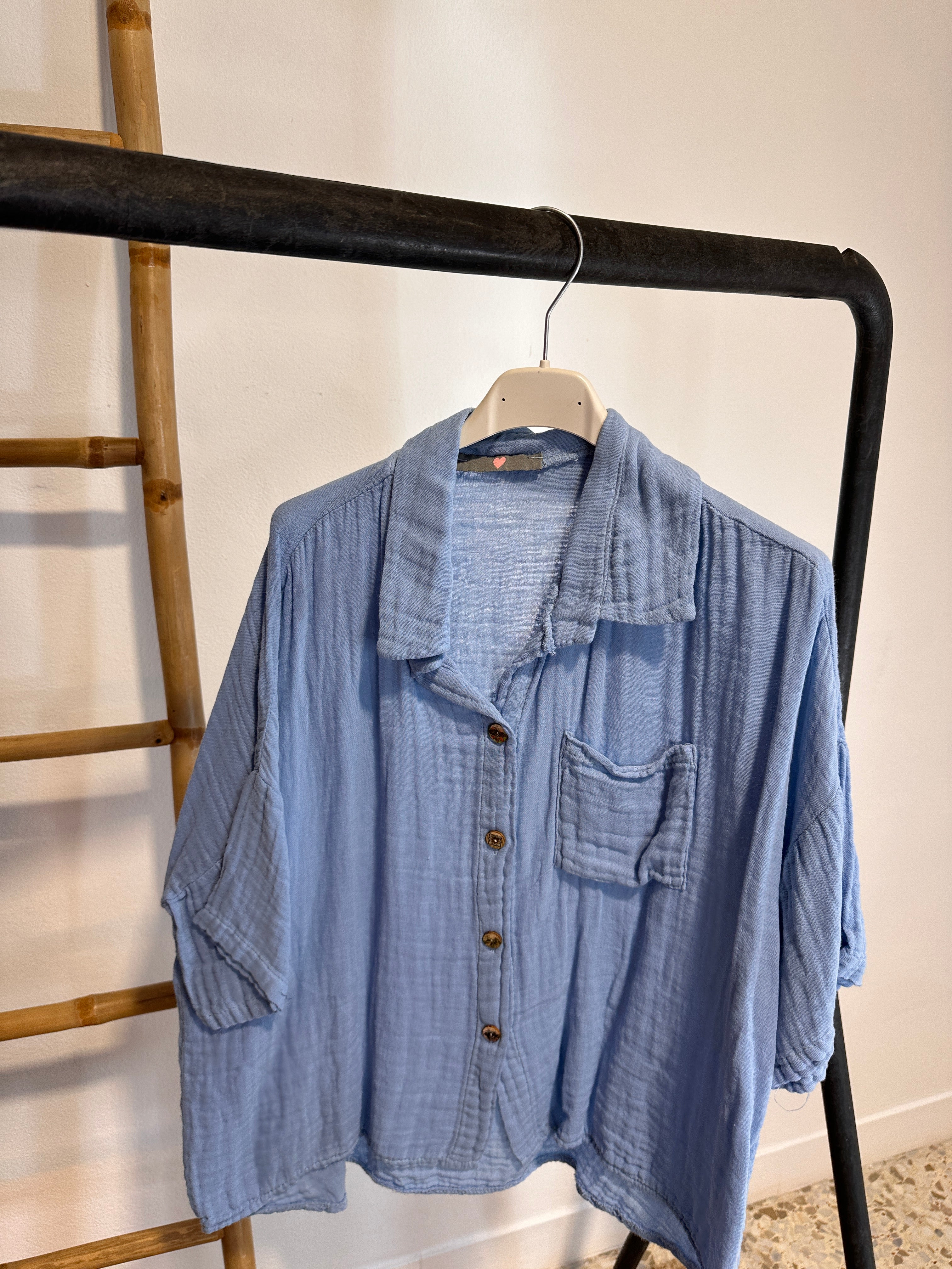CAMISA ALGODÓN ARRUGADO - Image 5