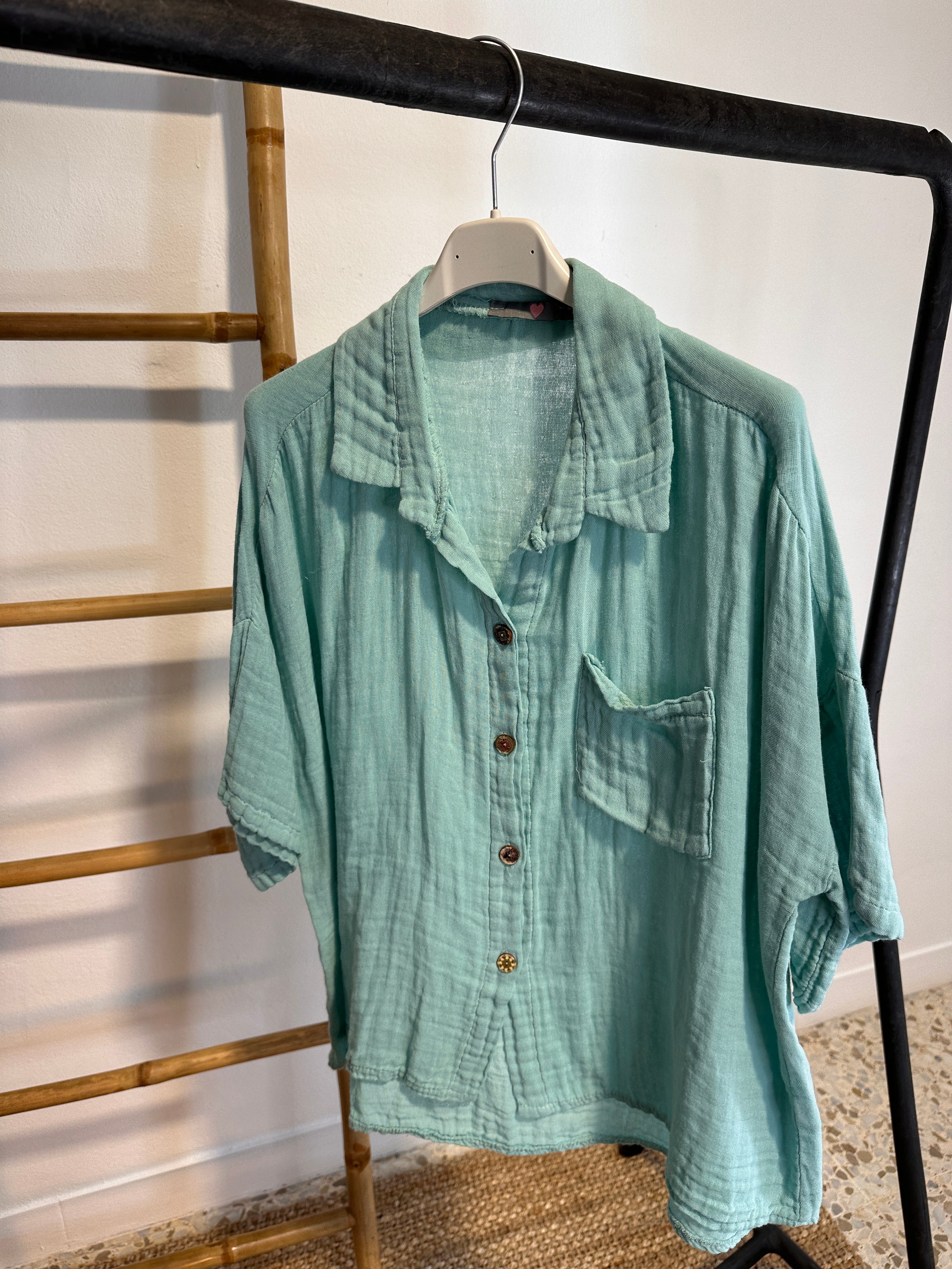 CAMISA ALGODÓN ARRUGADO - Image 6