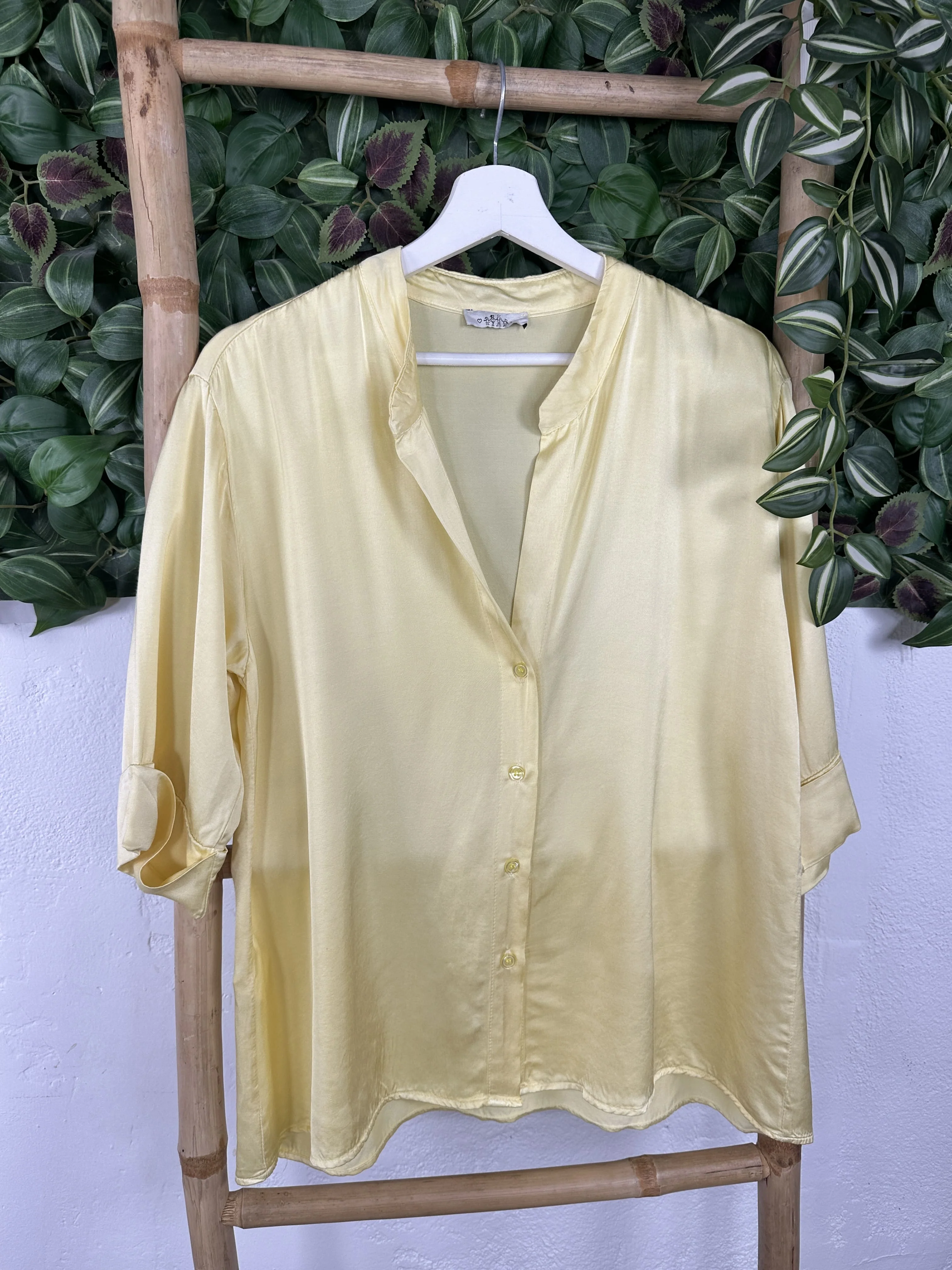CAMISA SATINADA CUELLO MAO - Image 10