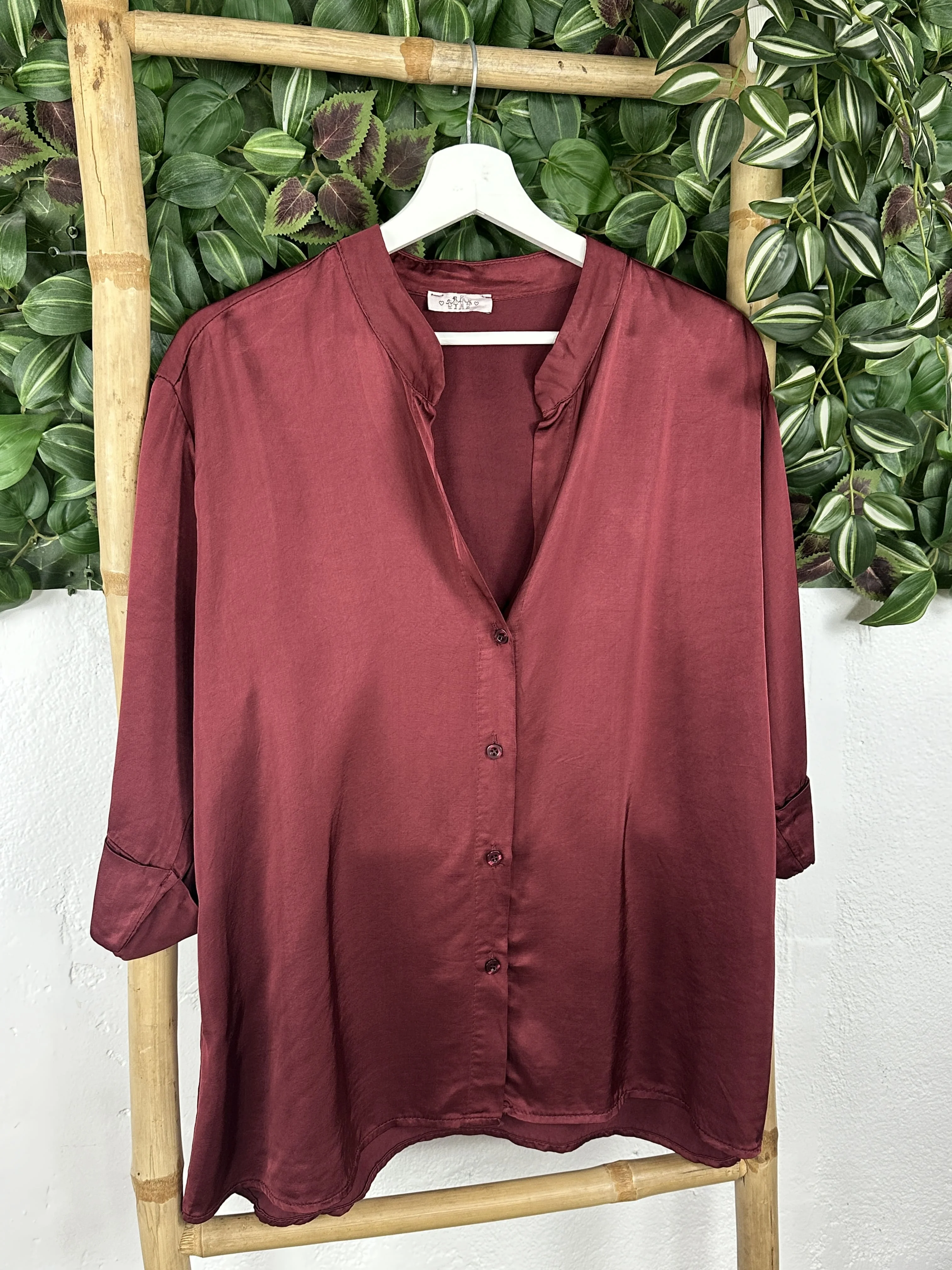 CAMISA SATINADA CUELLO MAO - Image 14