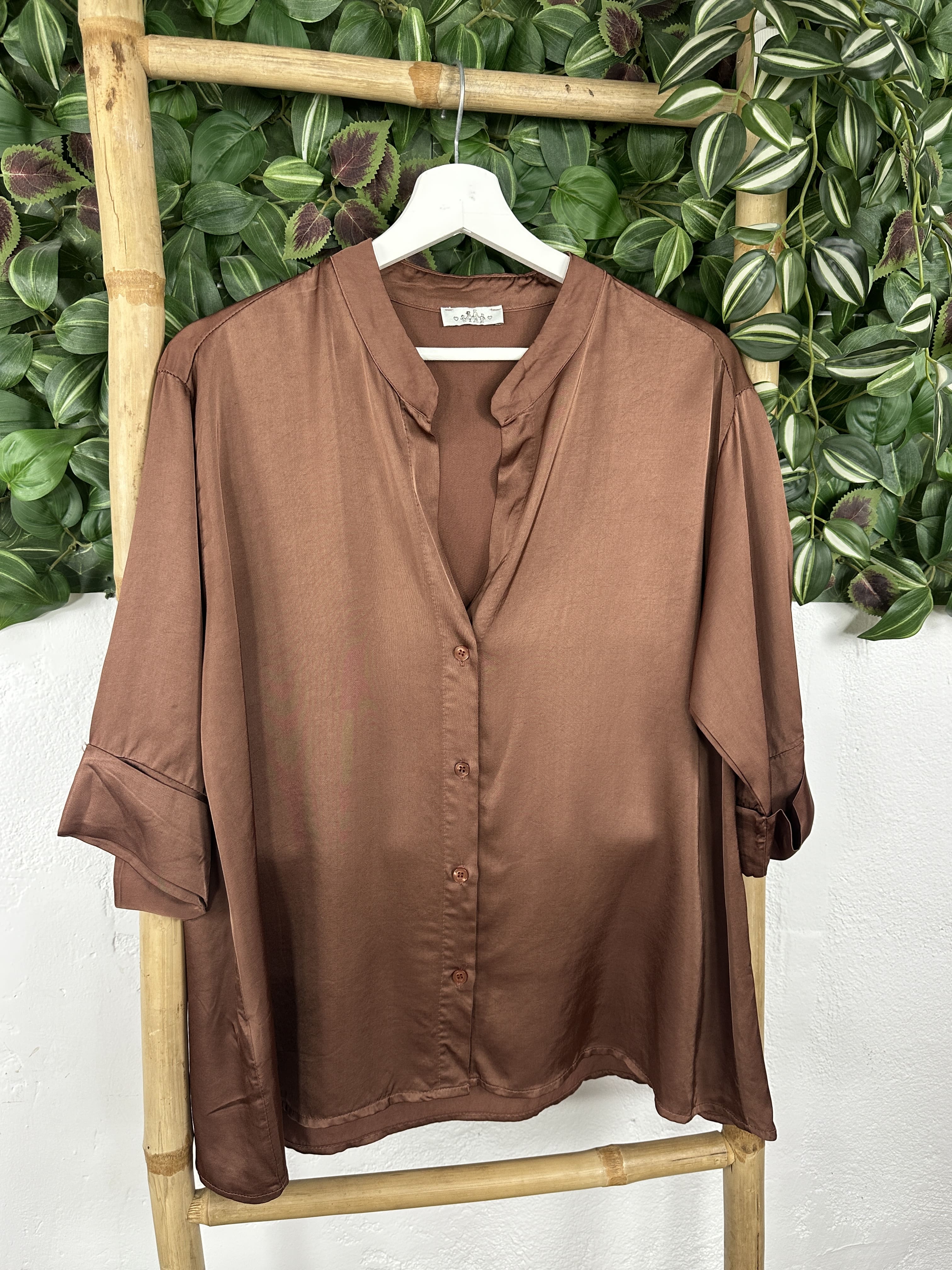 CAMISA SATINADA CUELLO MAO - Image 16