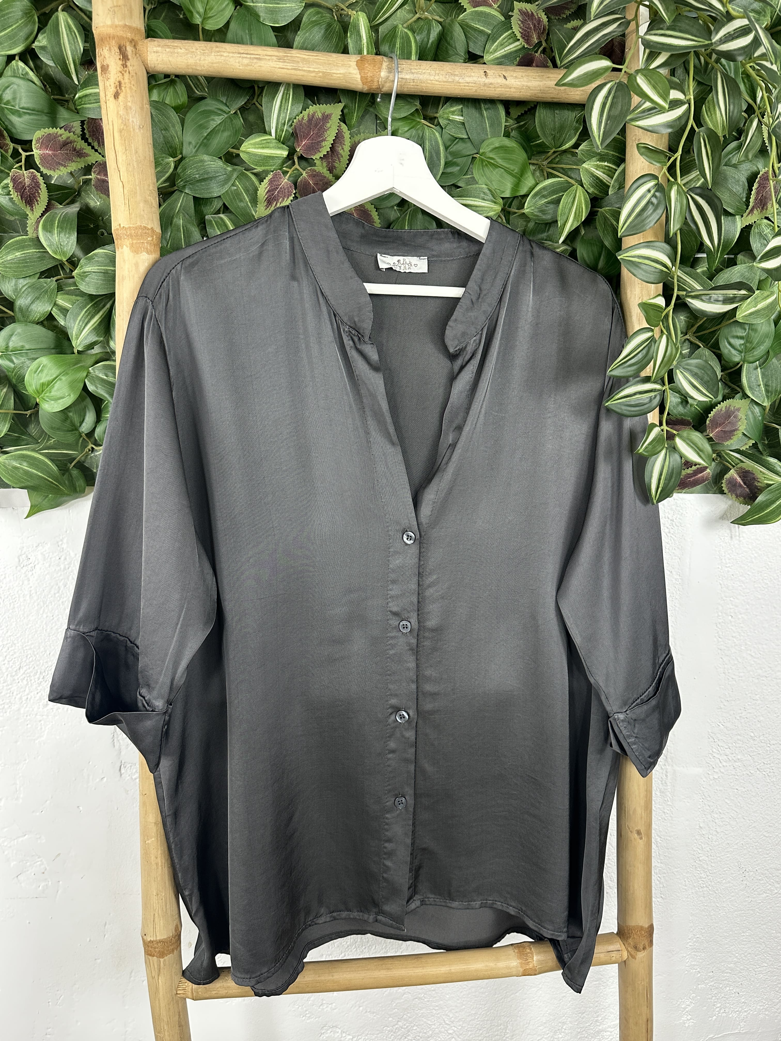 CAMISA SATINADA CUELLO MAO - Image 17