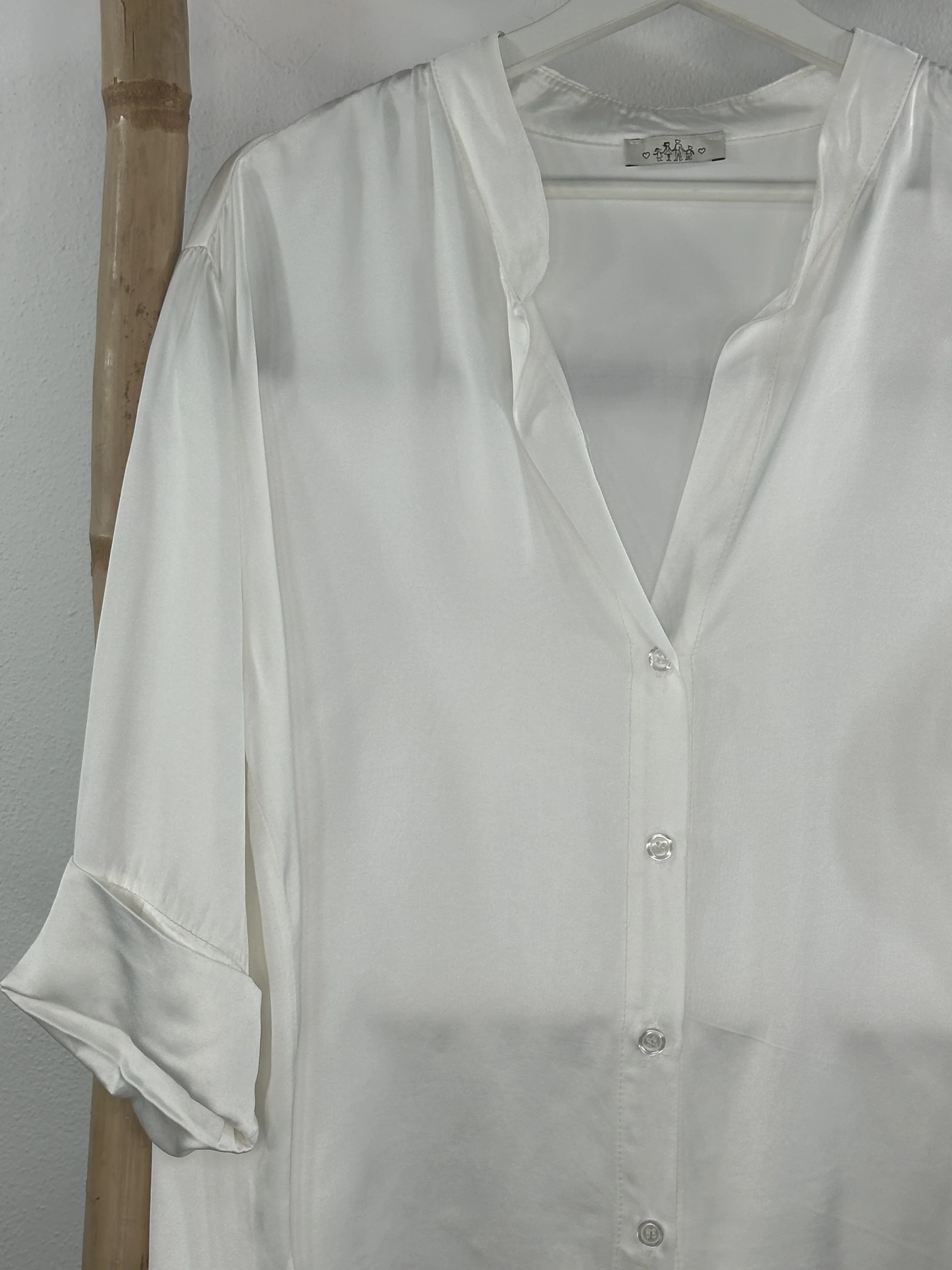 CAMISA SATINADA CUELLO MAO - Image 4