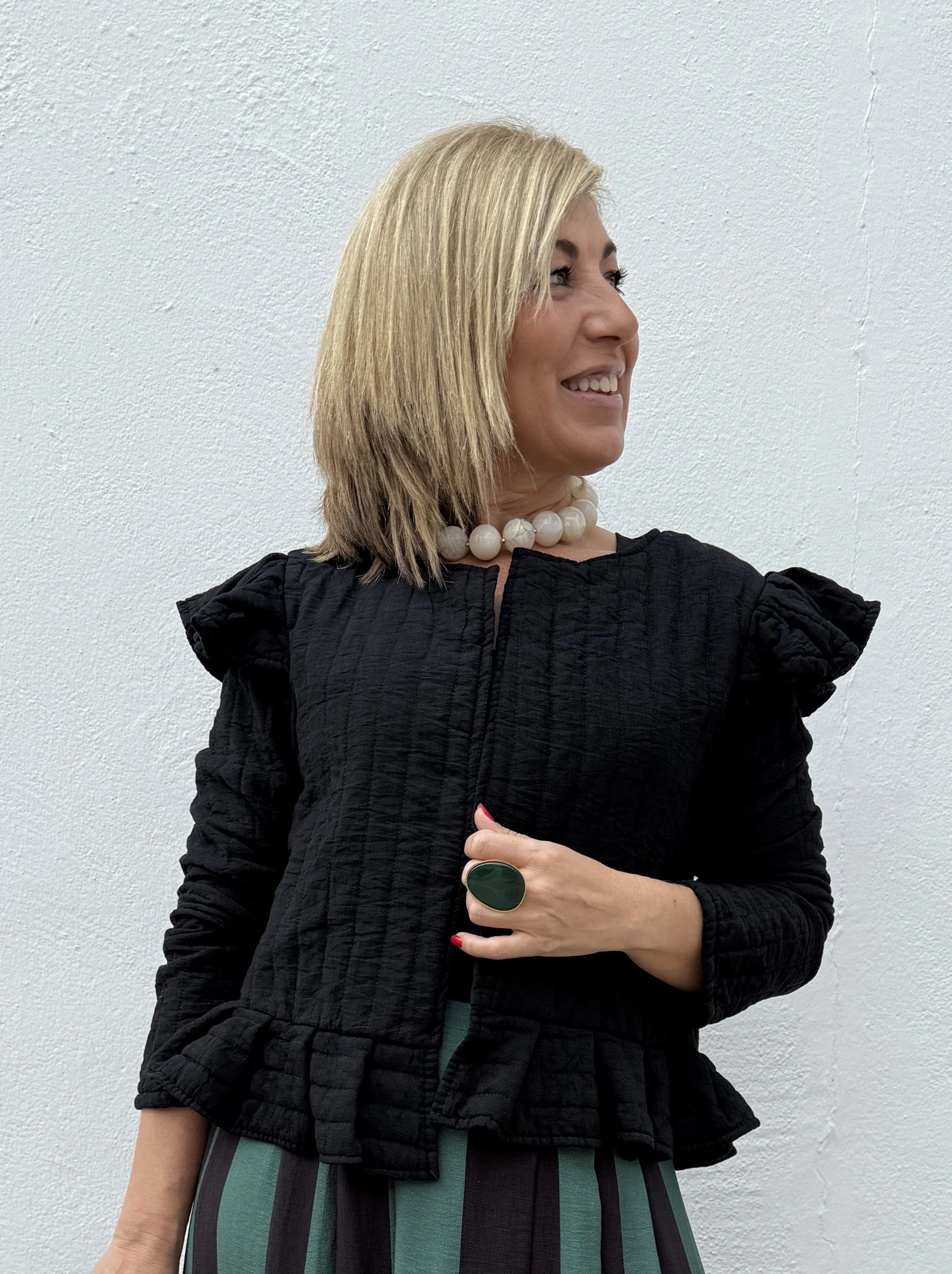 CHAQUETA ACOLCHADA VOLANTE - Image 3