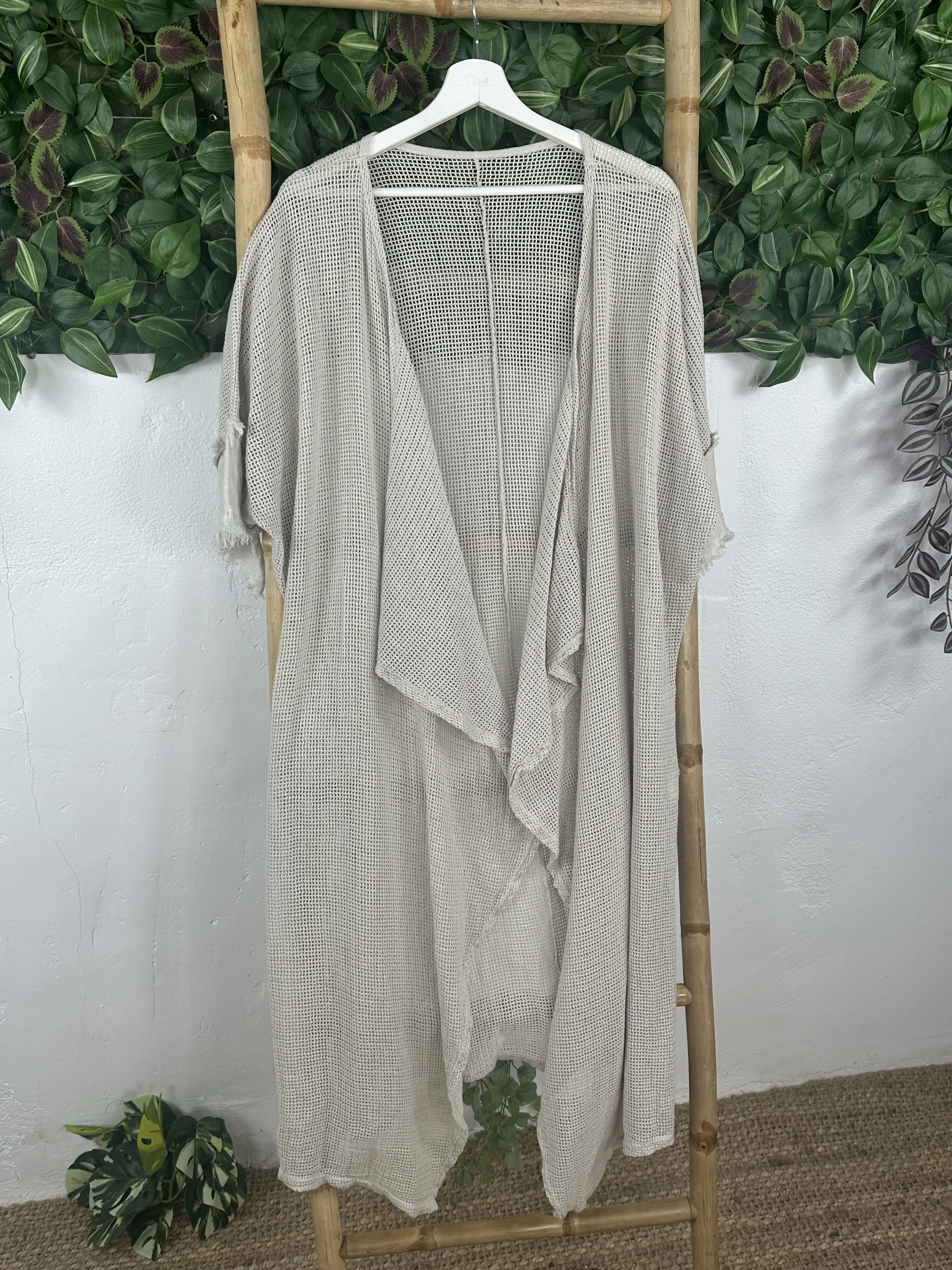 KIMONO ALGODÓN ENREJILLADO - Image 10