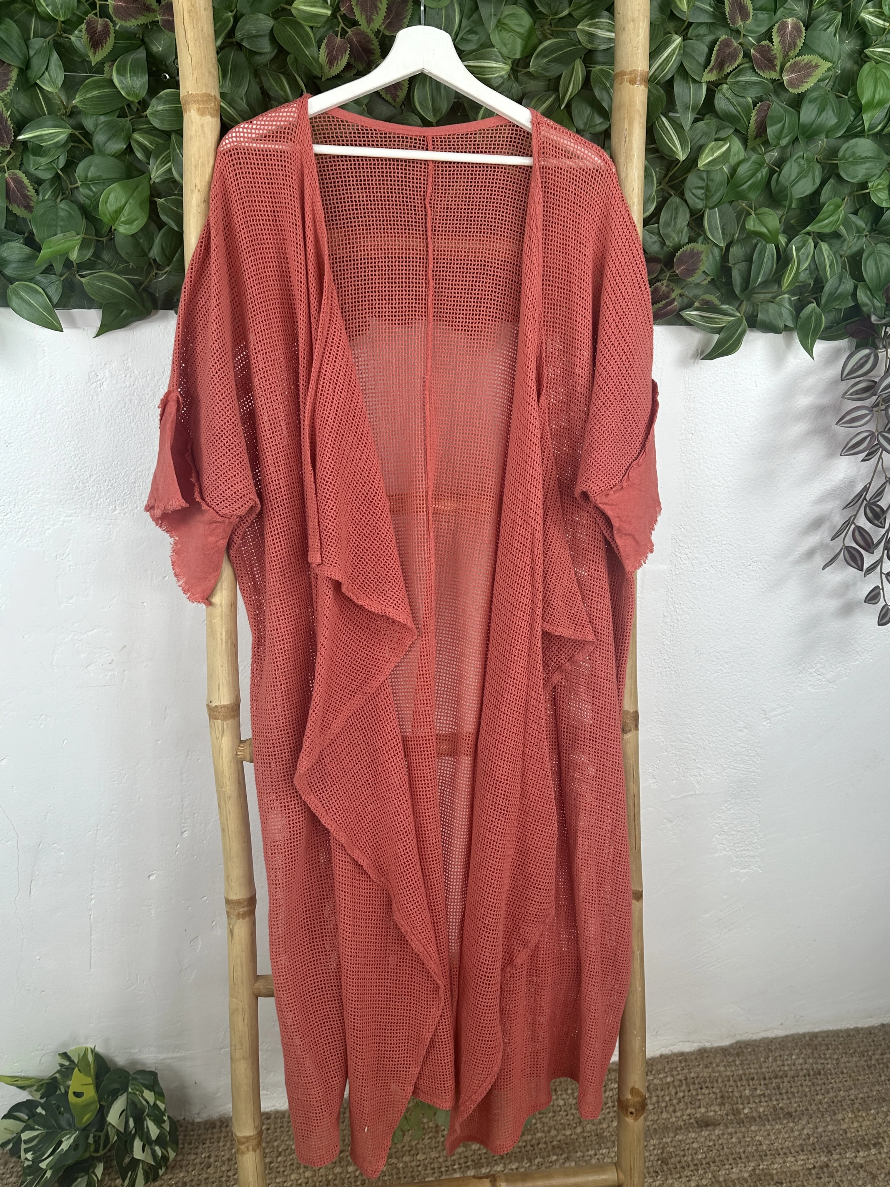 KIMONO ALGODÓN ENREJILLADO - Image 11