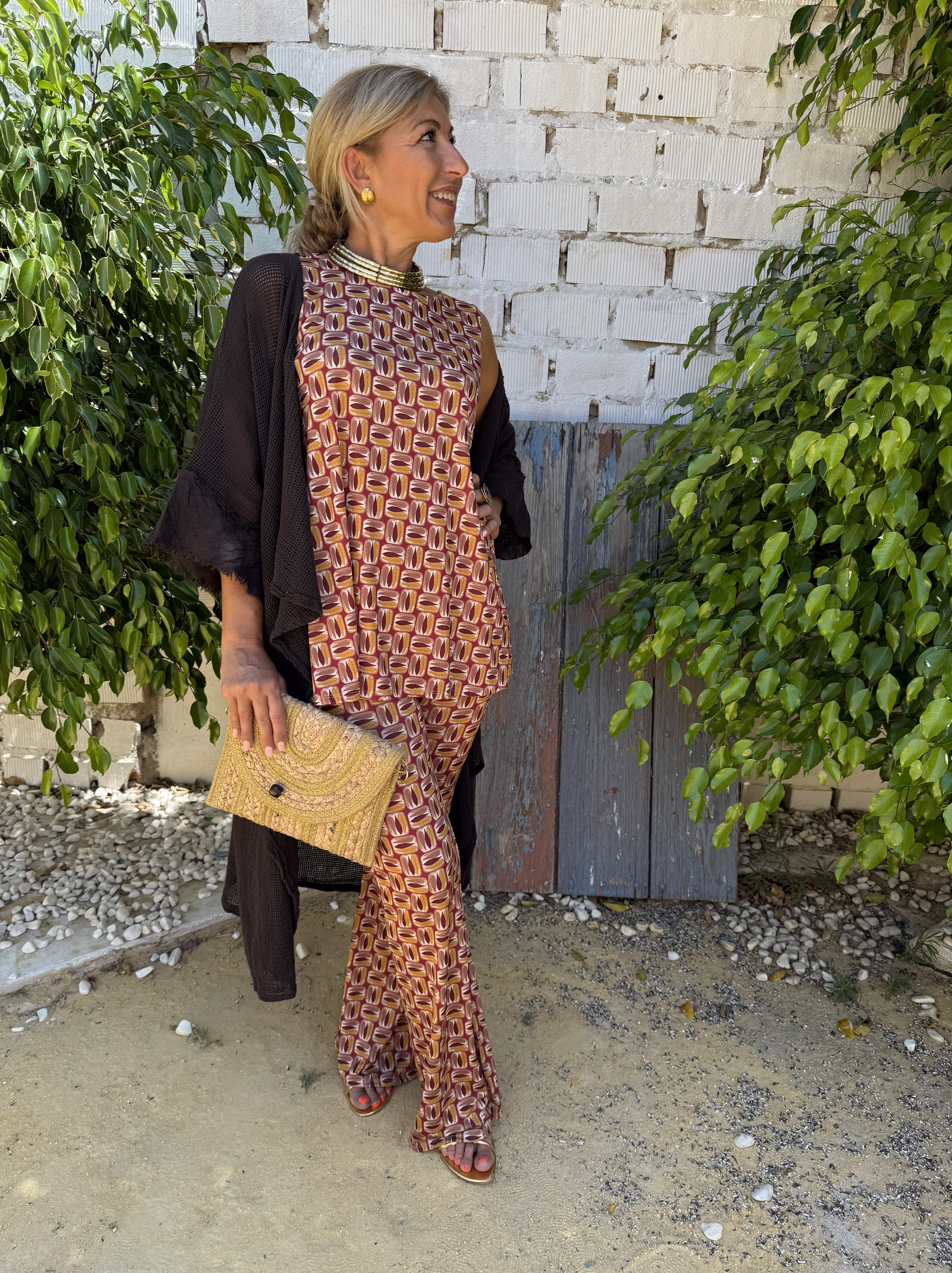 KIMONO ALGODÓN ENREJILLADO - Image 5