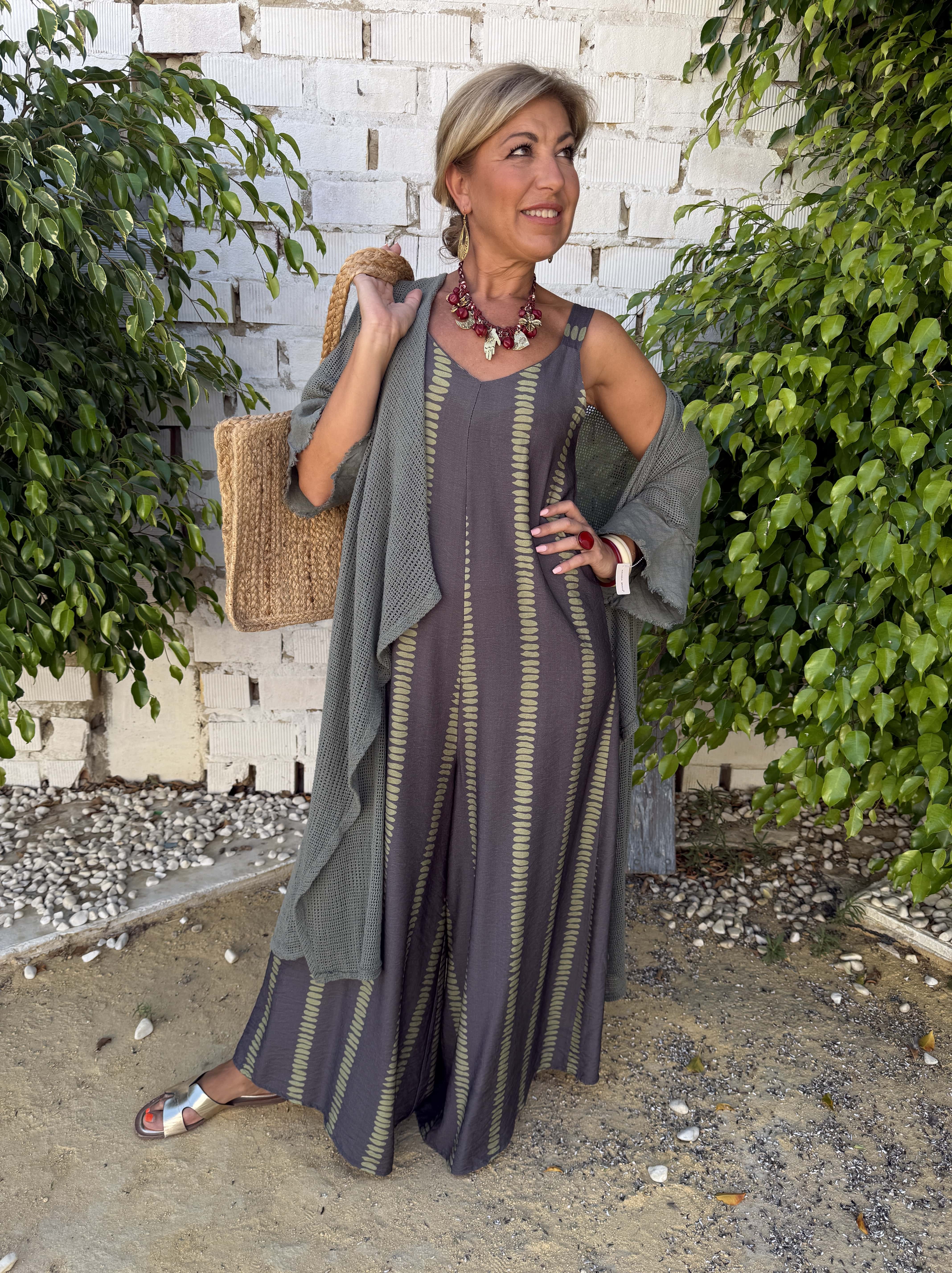 KIMONO ALGODÓN ENREJILLADO - Image 7