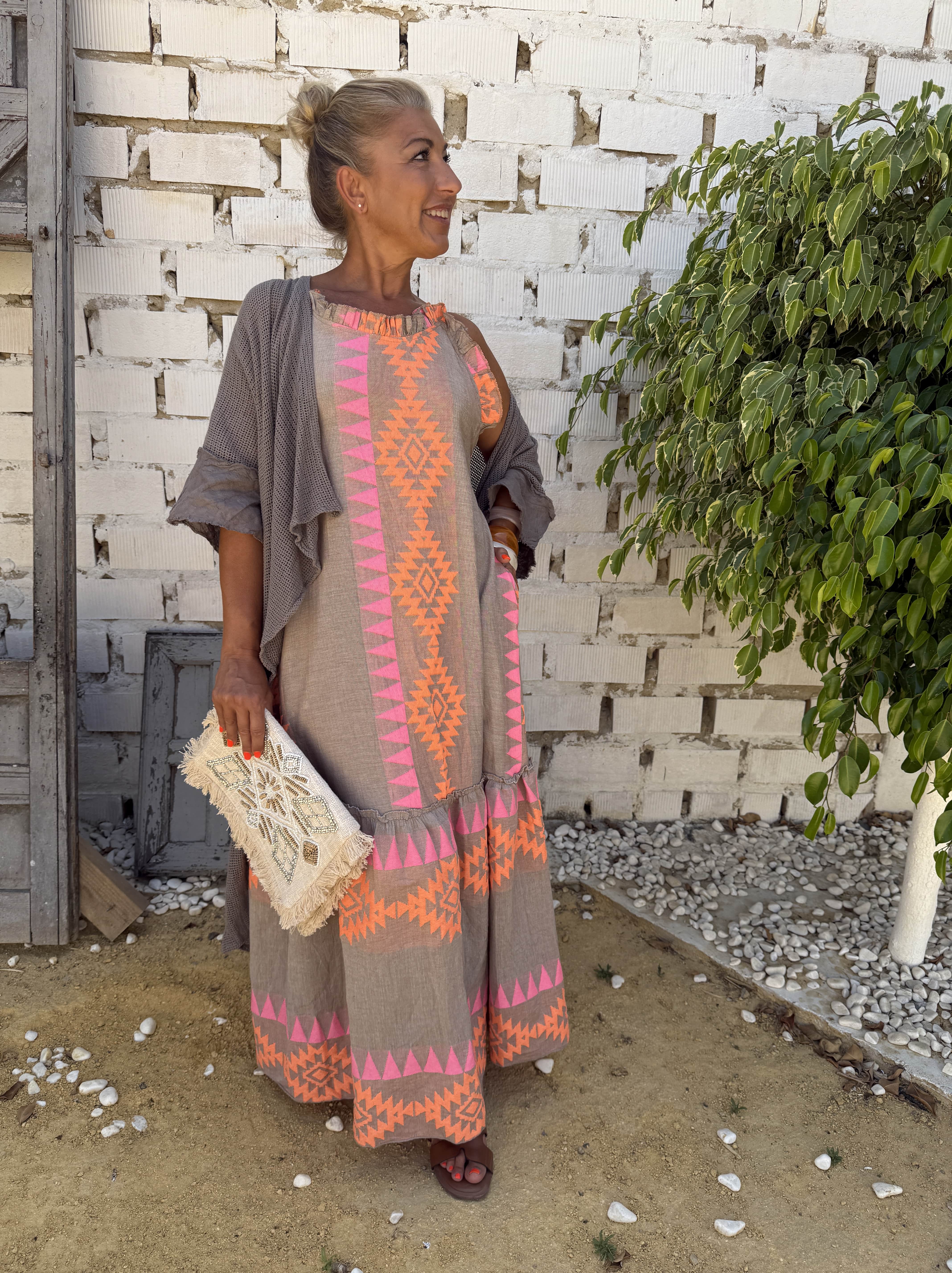 KIMONO ALGODÓN ENREJILLADO - Image 9