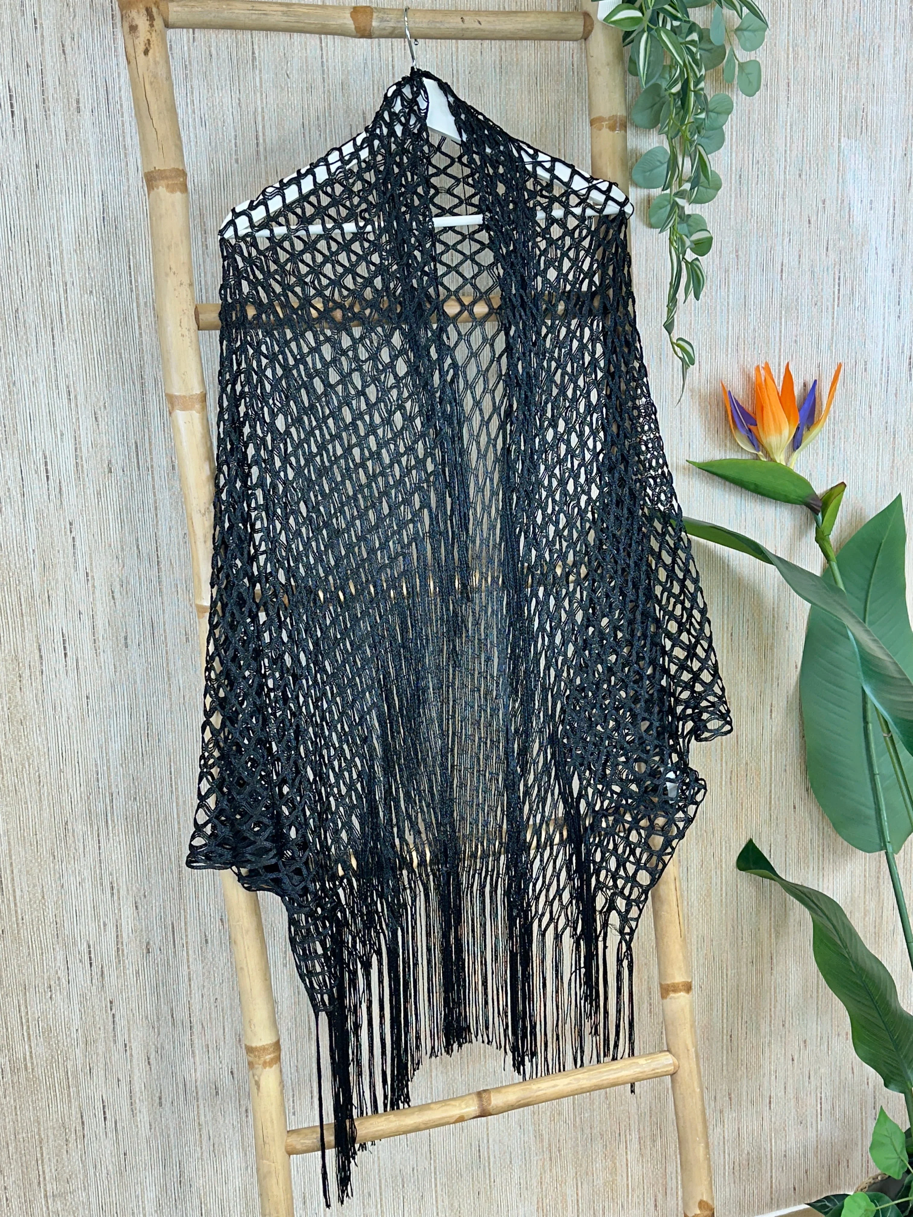 KIMONO ENREJILLADO FLECOS - Image 3