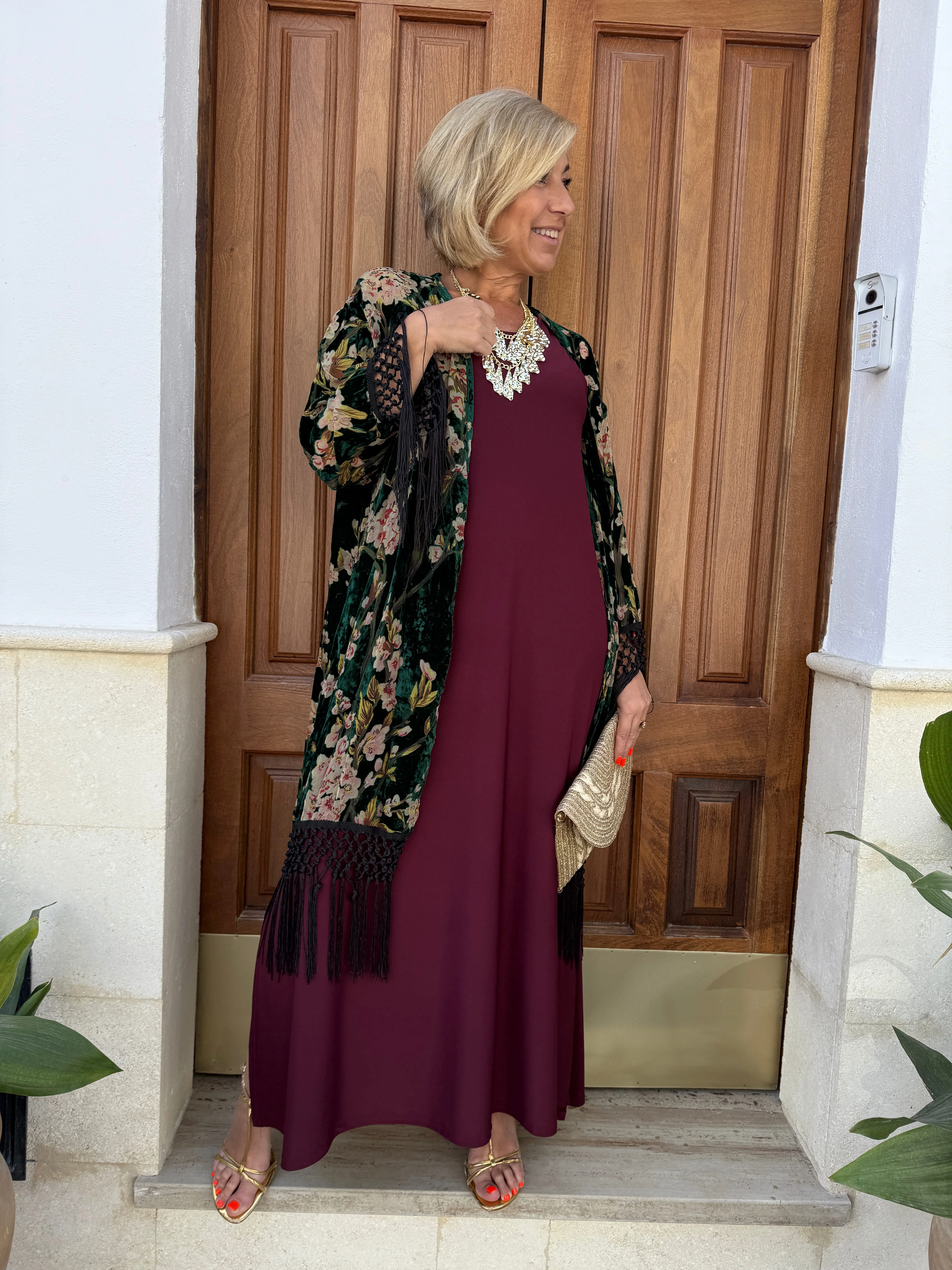 KIMONO TERCIOPELO FLORES - Image 4