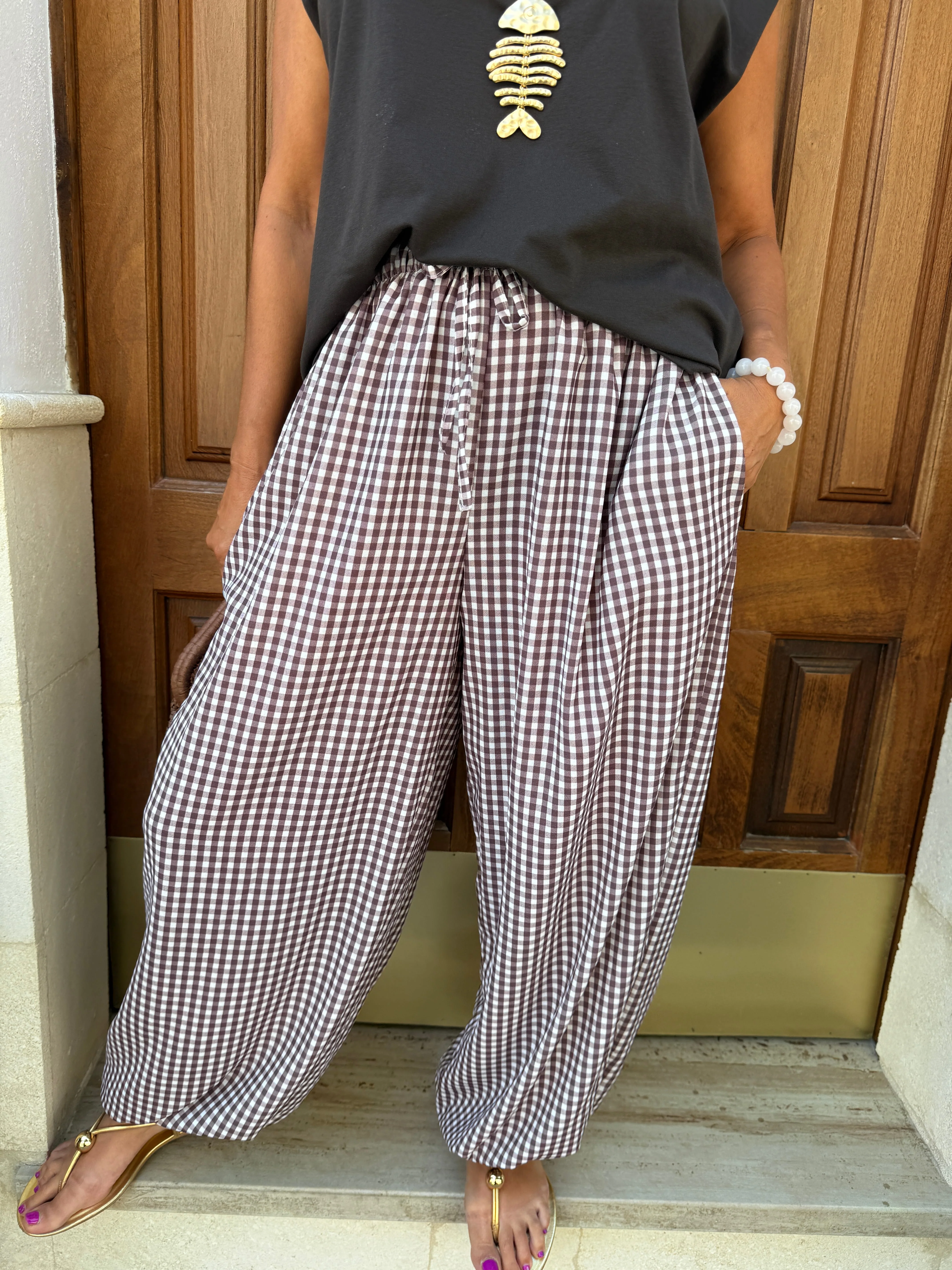 PANTALÓN BOMBACHO VICHY - Image 2