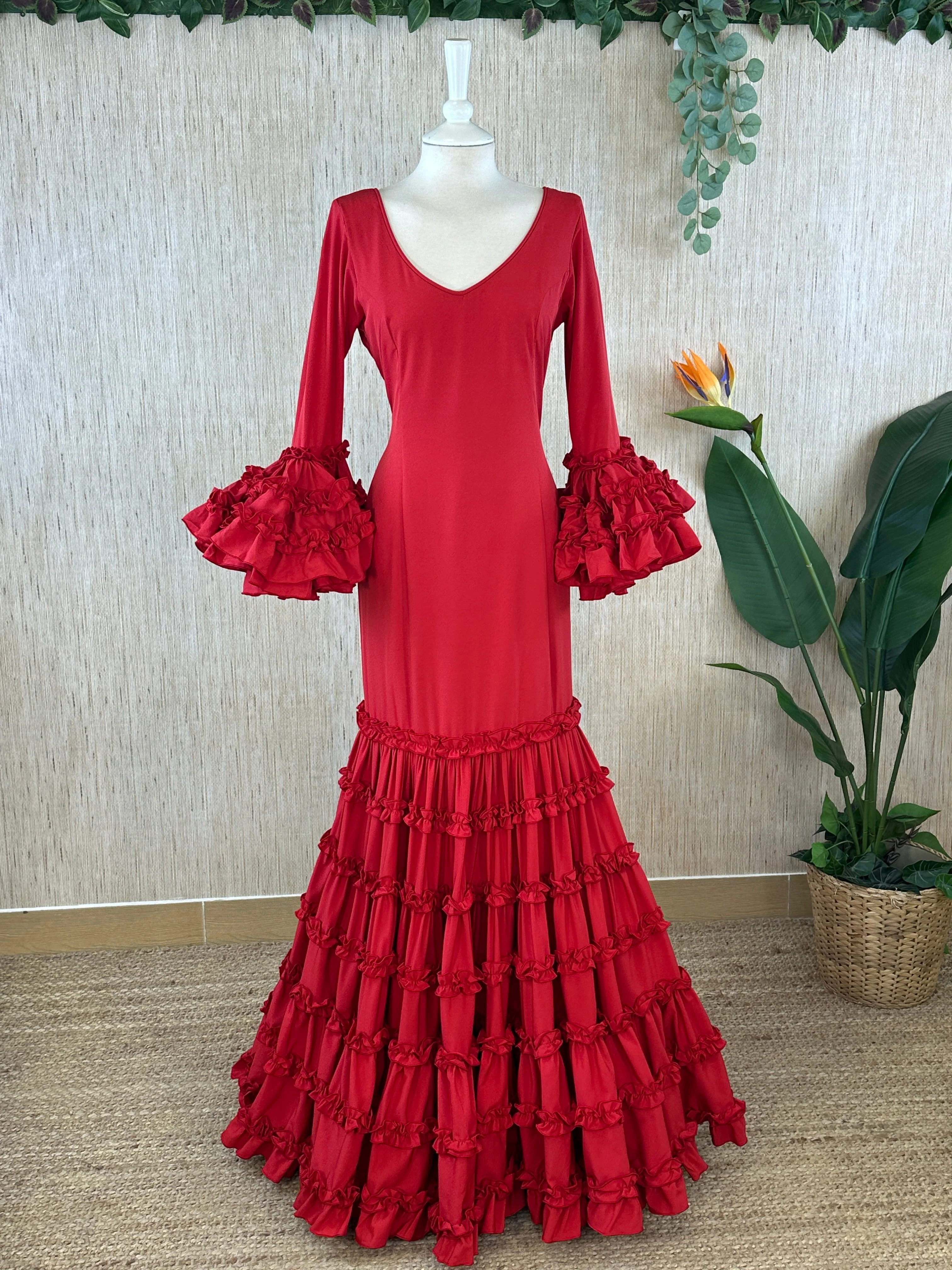 TRAJE DE FLAMENCA TARANTO LISO - Image 8